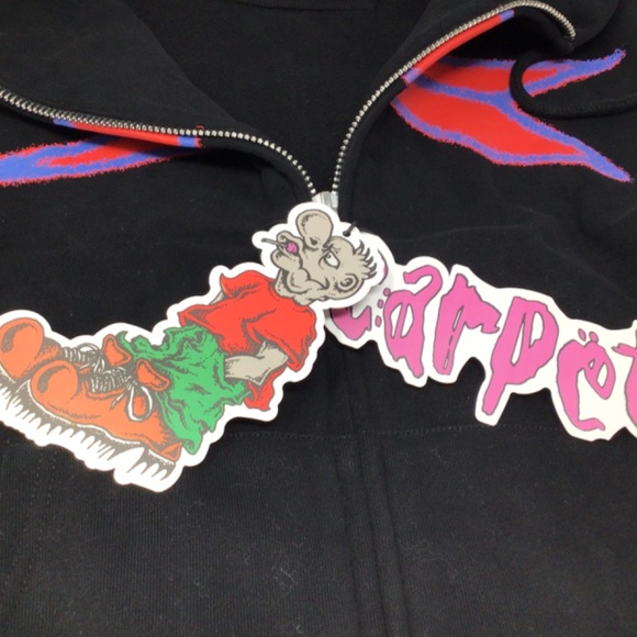 NWT Carpet Company Bizarro Zip Up Hoodie - Size S - Picture 11 of 13